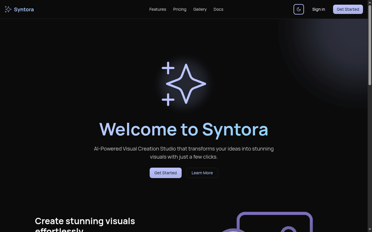 Syntora screenshot